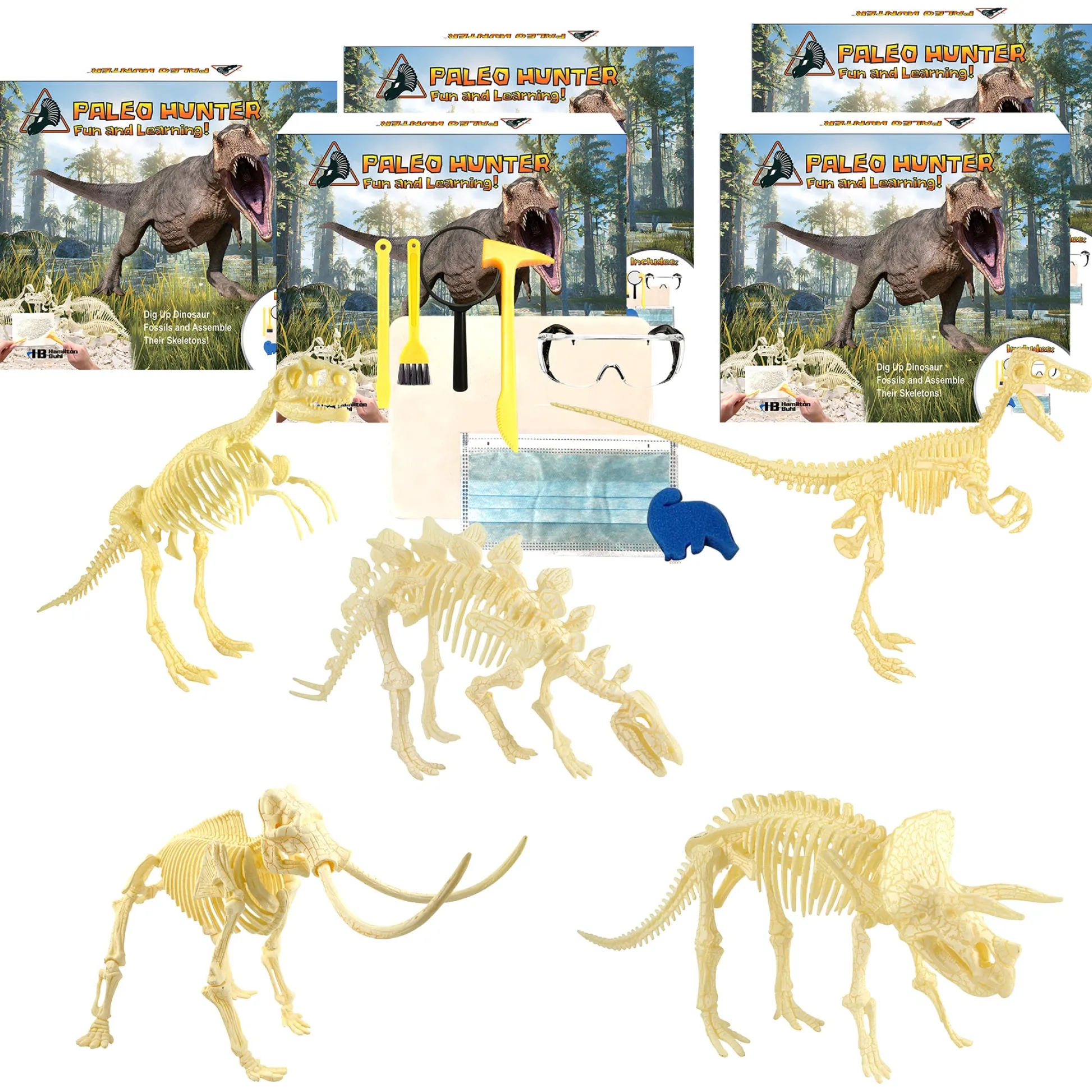 Educators Resource HamiltonBuhl Paleo Hunter Dig Kit - Complete Dinosaur Excavation Set for STEAM Learning* Science & Discovery