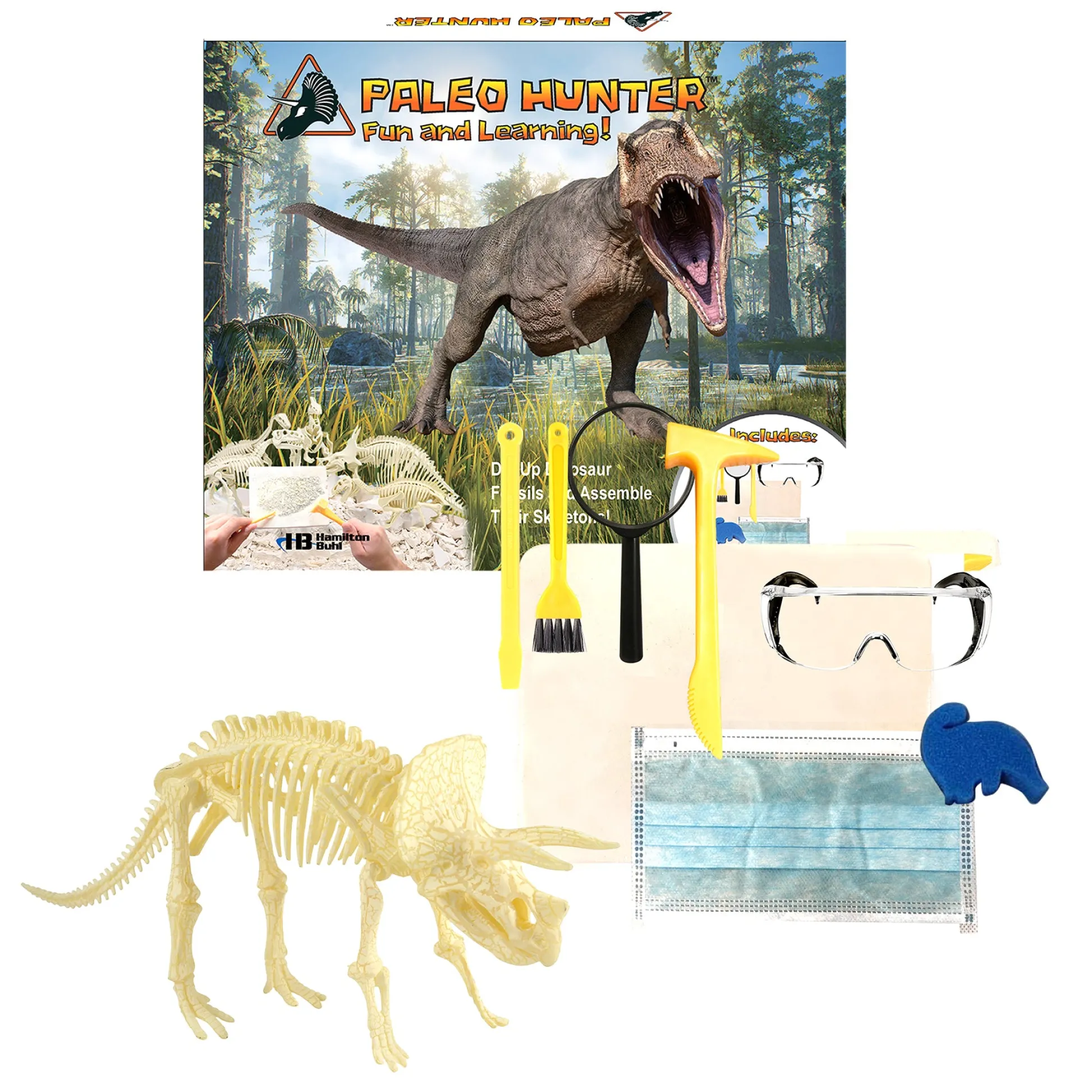 Educators Resource HamiltonBuhl Triceratops Rex Paleo Hunter Dig Kit - STEAM Education Set* Science Toys