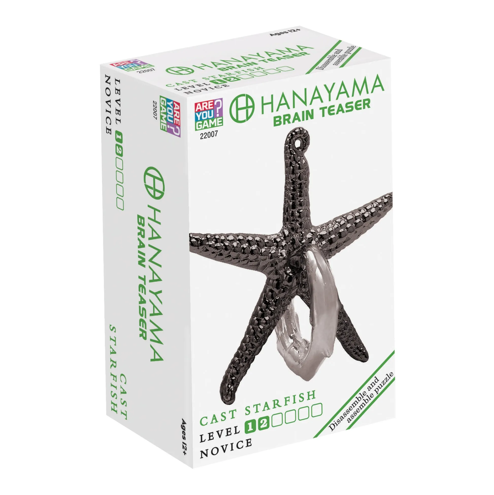 AreYouGame Hanayama Cast Metal Level 2 Puzzle - Starfish Voyage* Puzzles