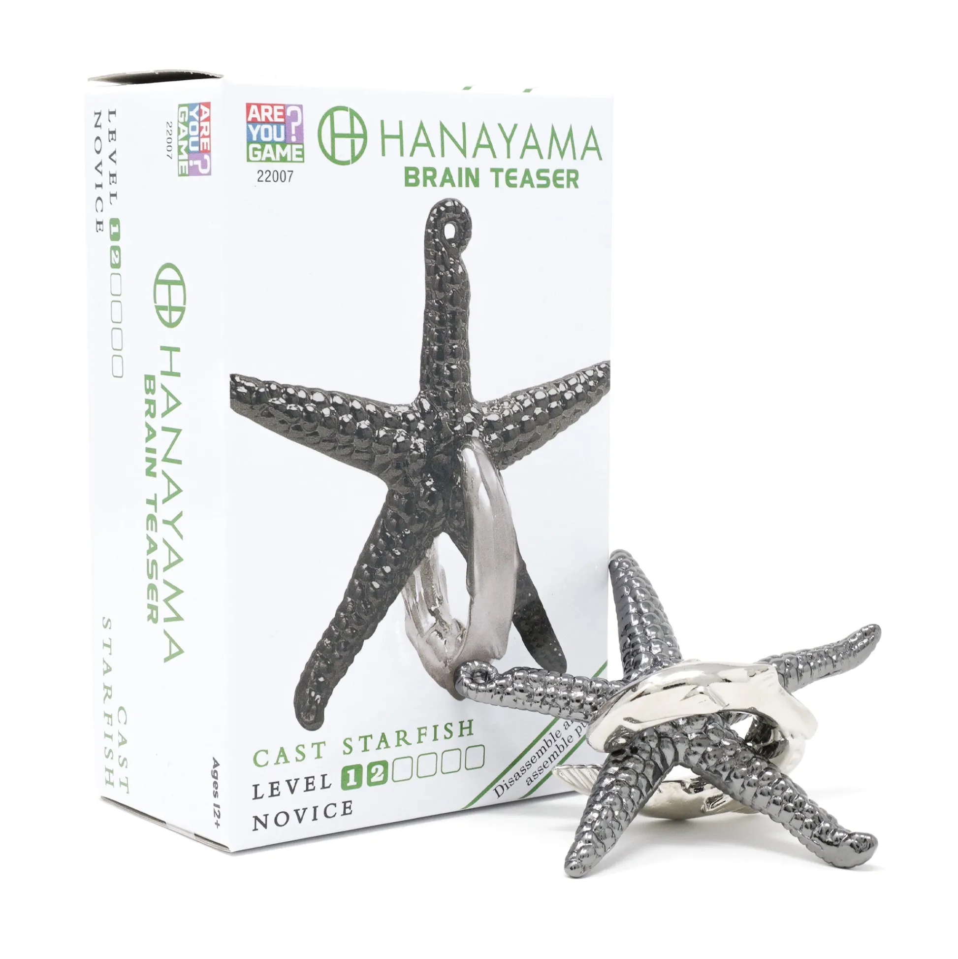 AreYouGame Hanayama Cast Metal Level 2 Puzzle - Starfish Voyage* Puzzles