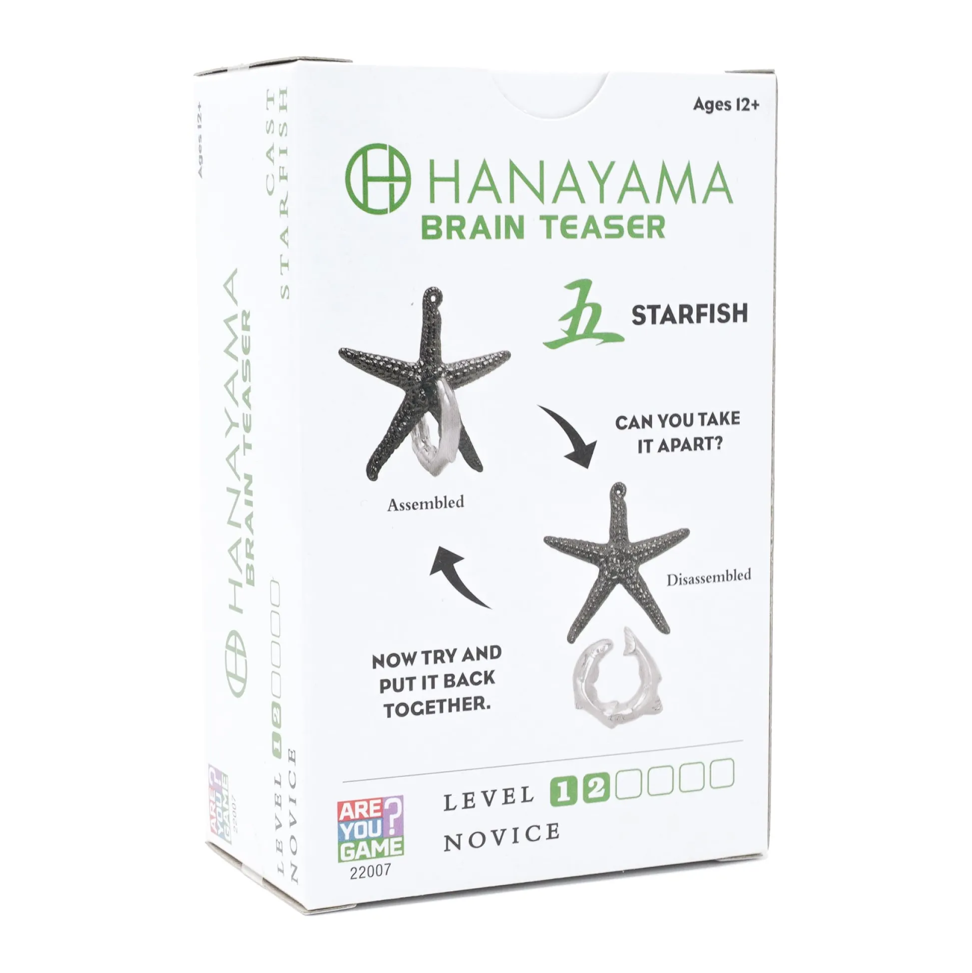 AreYouGame Hanayama Cast Metal Level 2 Puzzle - Starfish Voyage* Puzzles
