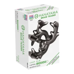 AreYouGame Hanayama Level 5 Cast Metal Brain Teaser Puzzle - Elk* Puzzles