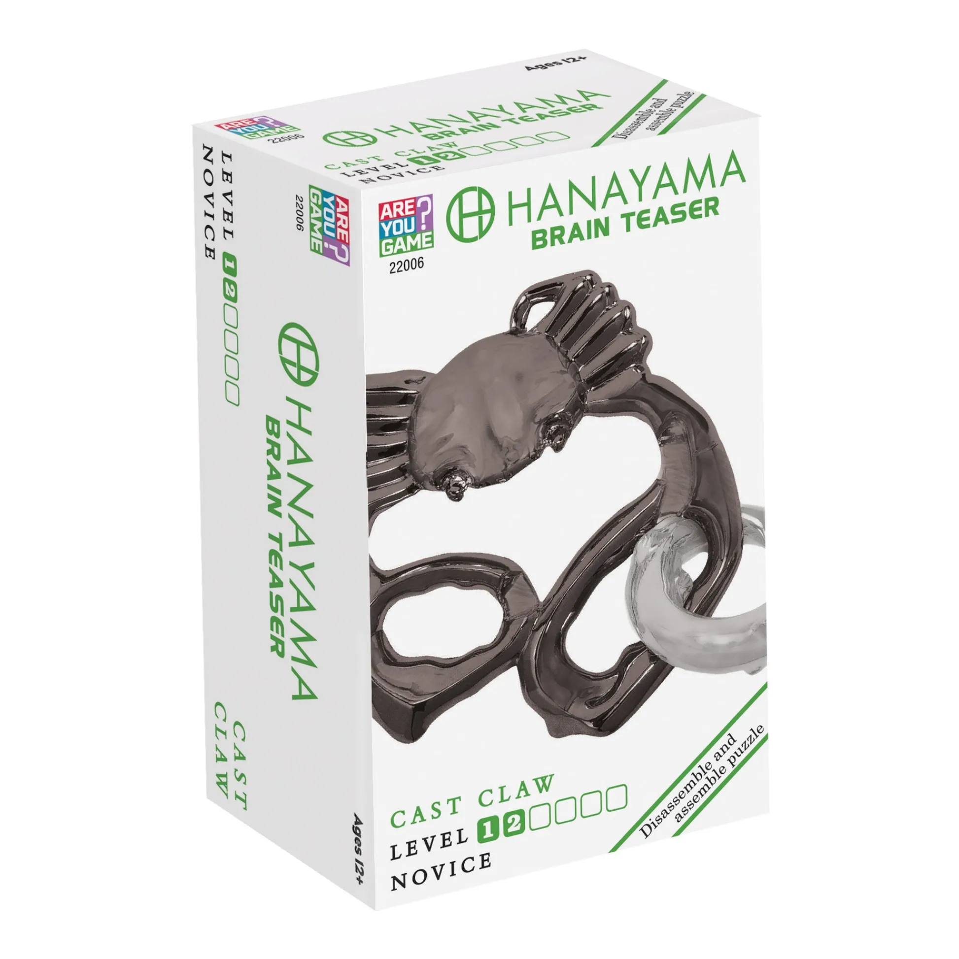 AreYouGame Hanayama Level 2 Cast Puzzle - Claw Challenge* Puzzles