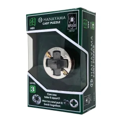 AreYouGame Hanayama Level 3 Cast Puzzle - Hex Brain Teaser* Puzzles