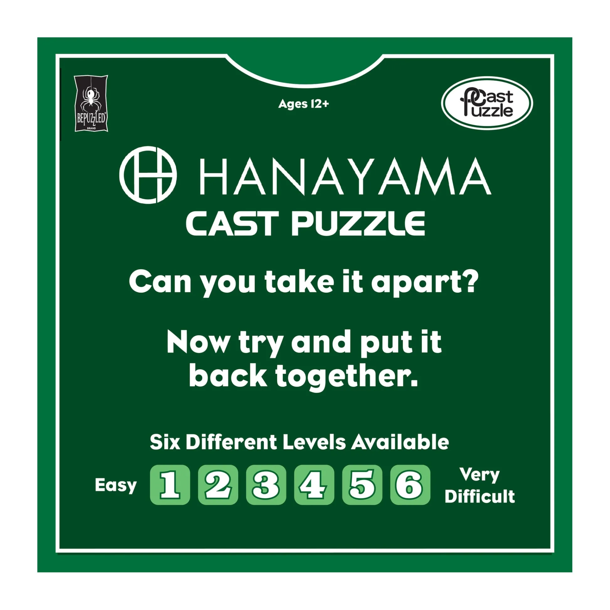 AreYouGame Hanayama Level 3 Cast Puzzle - Hex Brain Teaser* Puzzles
