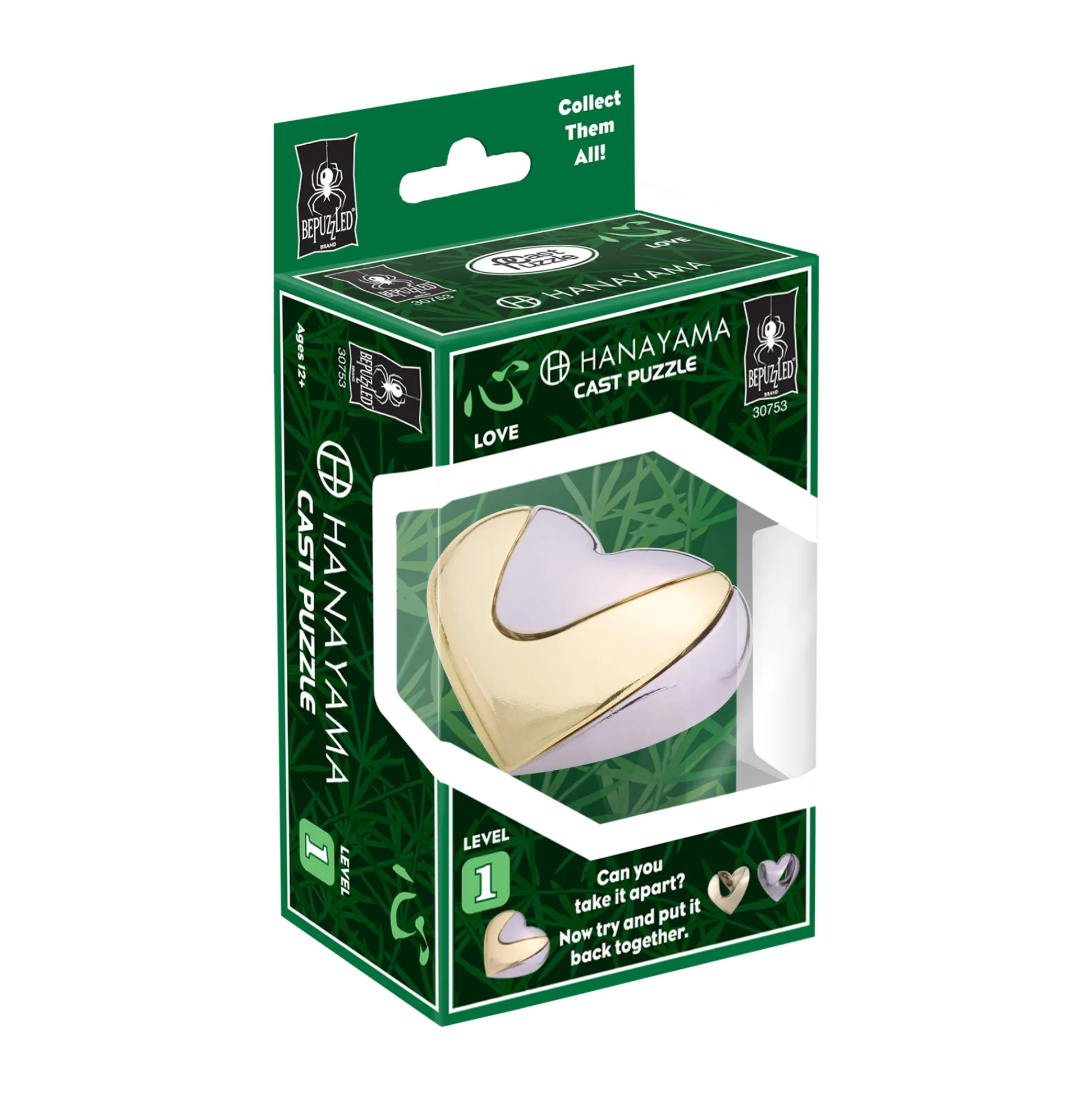 AreYouGame Hanayama Level 1 Cast Puzzle - Love* Puzzles