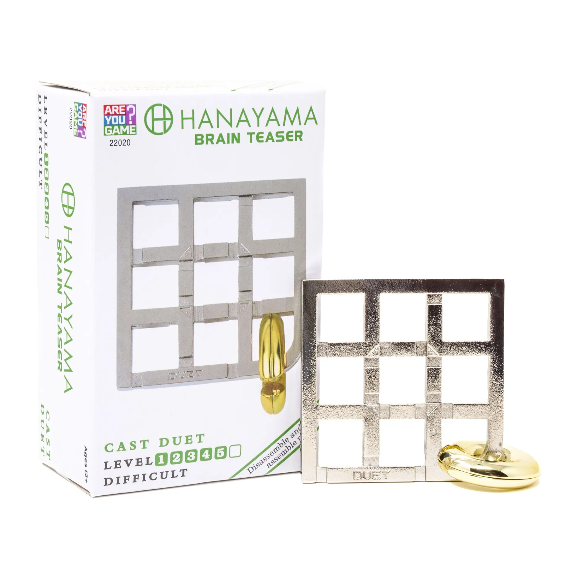 AreYouGame Hanayama Level 5 Cast Puzzle - Duet* Puzzles