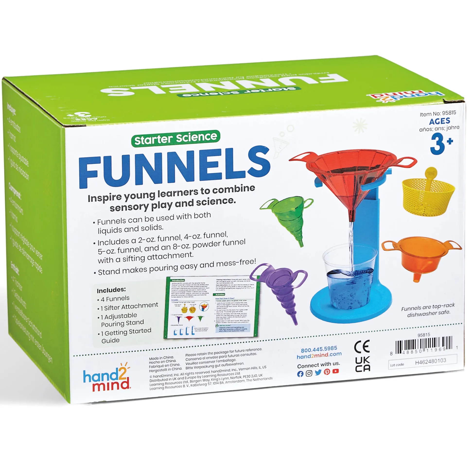 Educators Resource Hand2Mind Discover & Play Starter Science Funnels Set* Science & Discovery