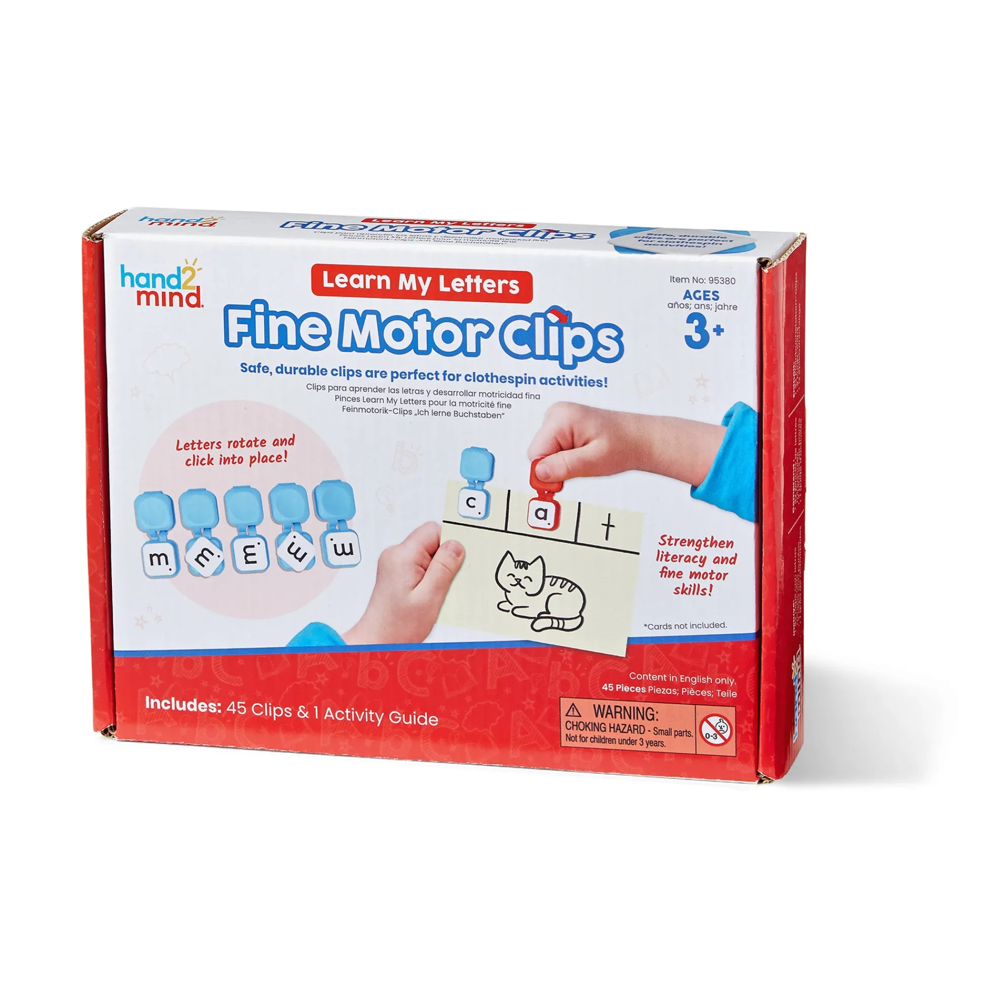 Educators Resource Hand2Mind Learn My Letters Fine Motor Clips - Educational Alphabet Learning Toy* Preschool Education Toys & Activities