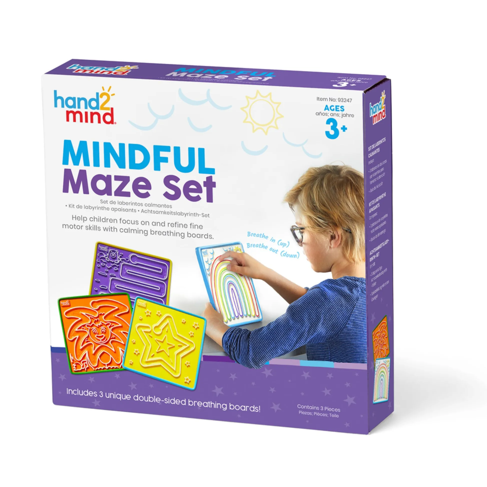Educators Resource Hand2Mind Mindful Maze Set - Breathe & Play Guided Experience* Social & Emotional Skills|Preschool Education Toys & Activities