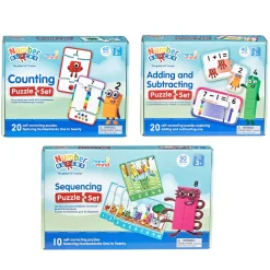 Educators Resource Hand2Mind Numberblocks Math Puzzle 3-Pack - Counting, Addition, Sequencing* Puzzles|Preschool Education Toys & Activities