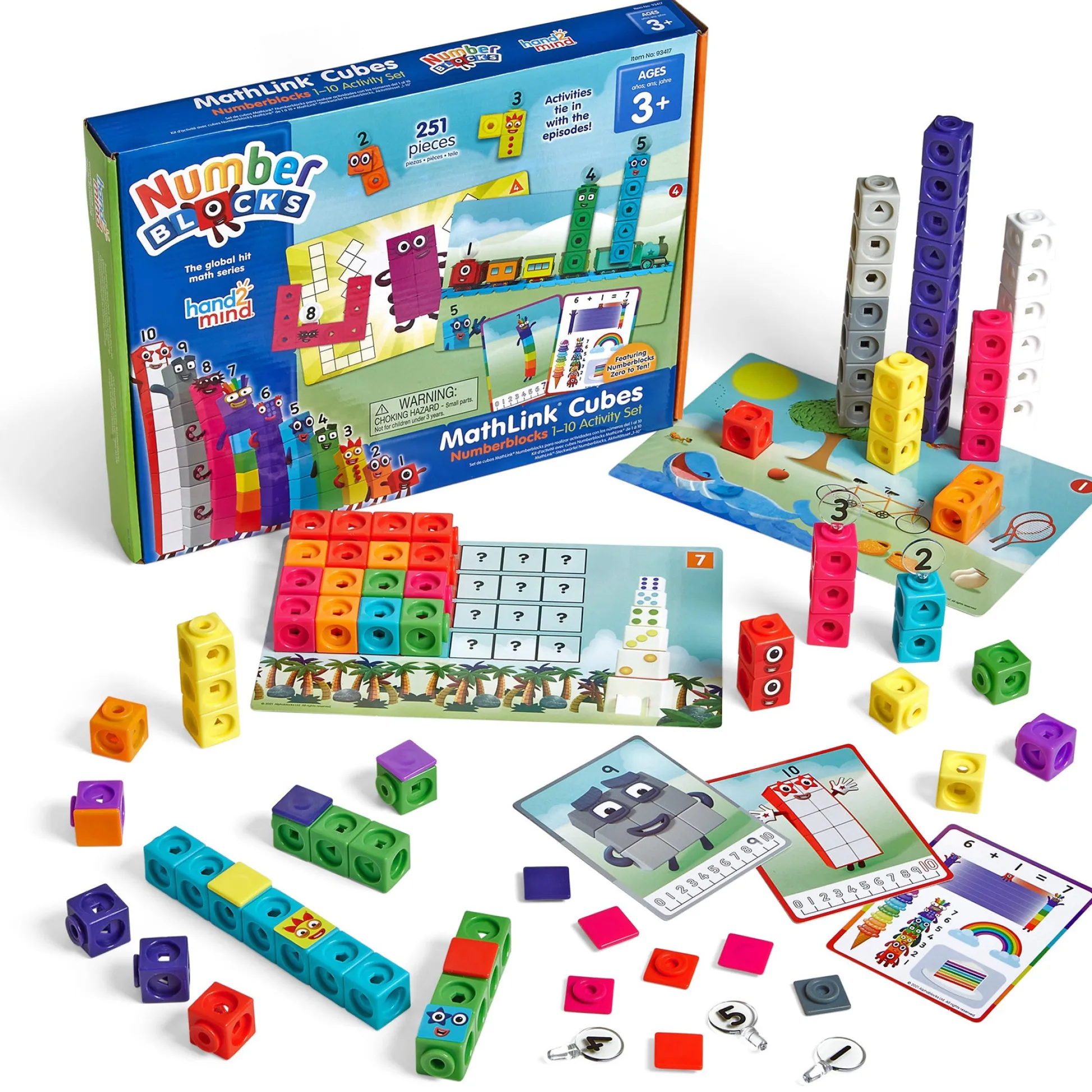 Educators Resource Hand2Mind Numberblocks MathLink Cubes 1-10 Activity Set - Educational Math Toy* Preschool Education Toys & Activities
