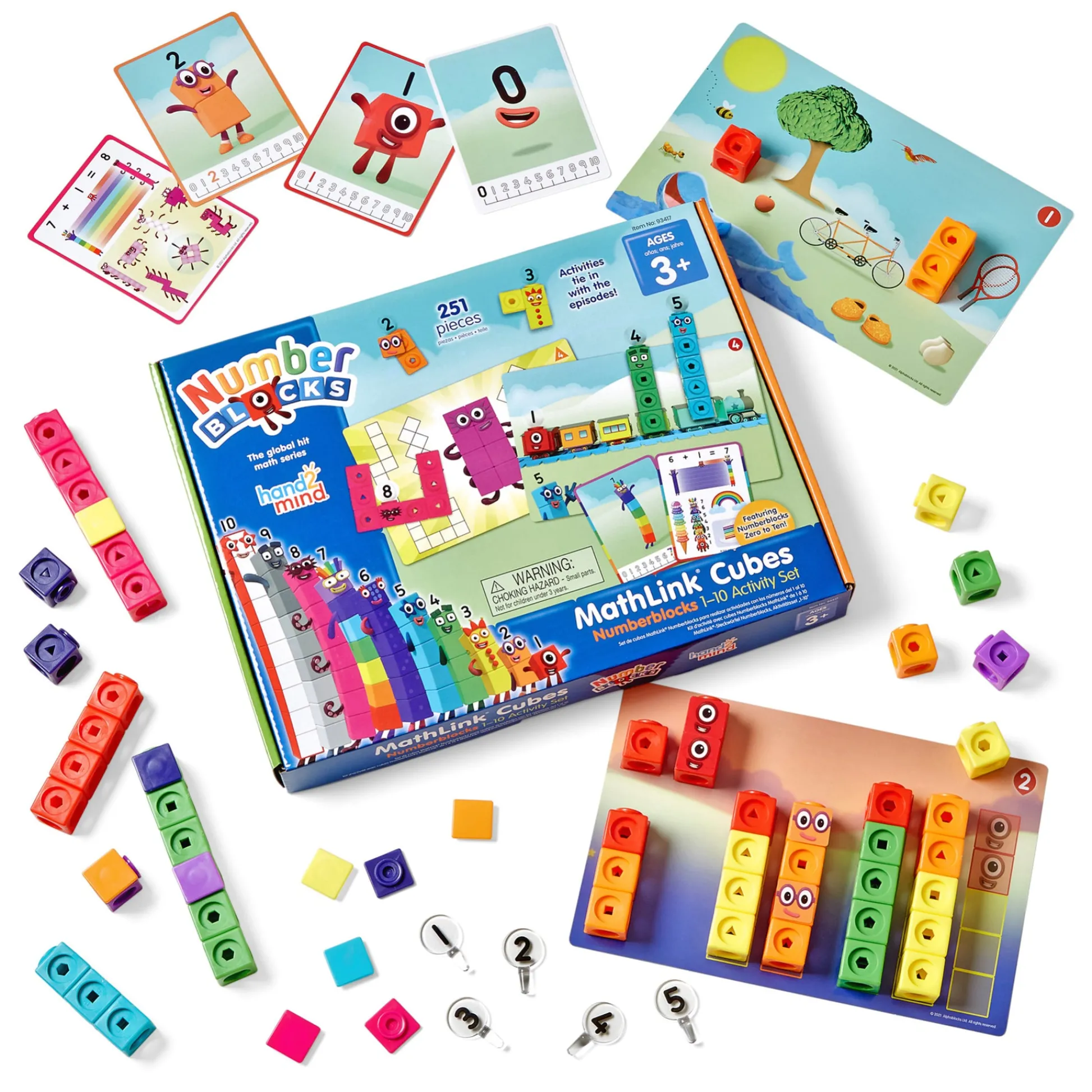 Educators Resource Hand2Mind Numberblocks MathLink Cubes 1-10 Activity Set - Educational Math Toy* Preschool Education Toys & Activities