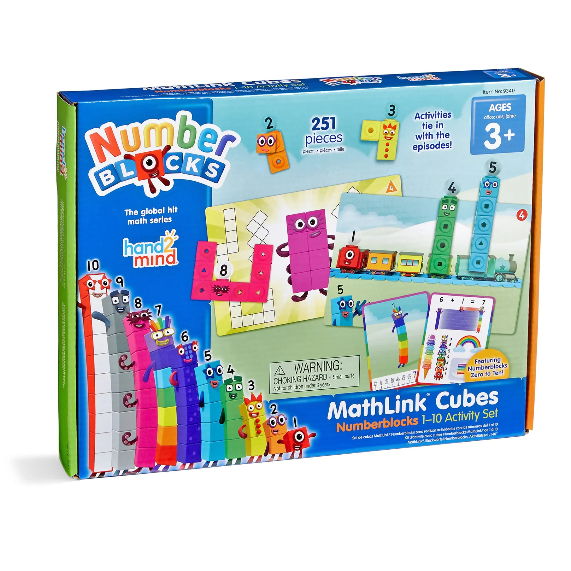 Educators Resource Hand2Mind Numberblocks MathLink Cubes 1-10 Activity Set - Educational Math Toy* Preschool Education Toys & Activities