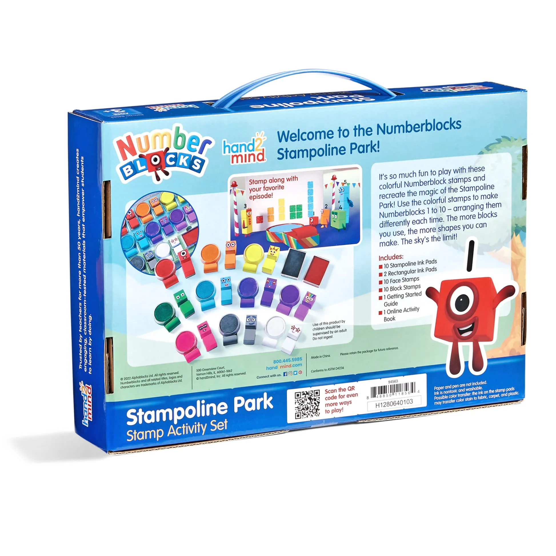 Educators Resource Hand2Mind Numberblocks Stampoline Park - Educational Stamp Set* Preschool Education Toys & Activities