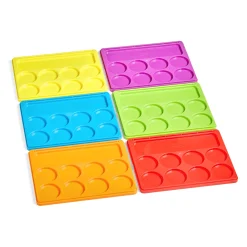 Educators Resource Hand2Mind Sound Segmenting Trays with Magnetic Wand - Rainbow Colored, Set of 6* Preschool Education Toys & Activities