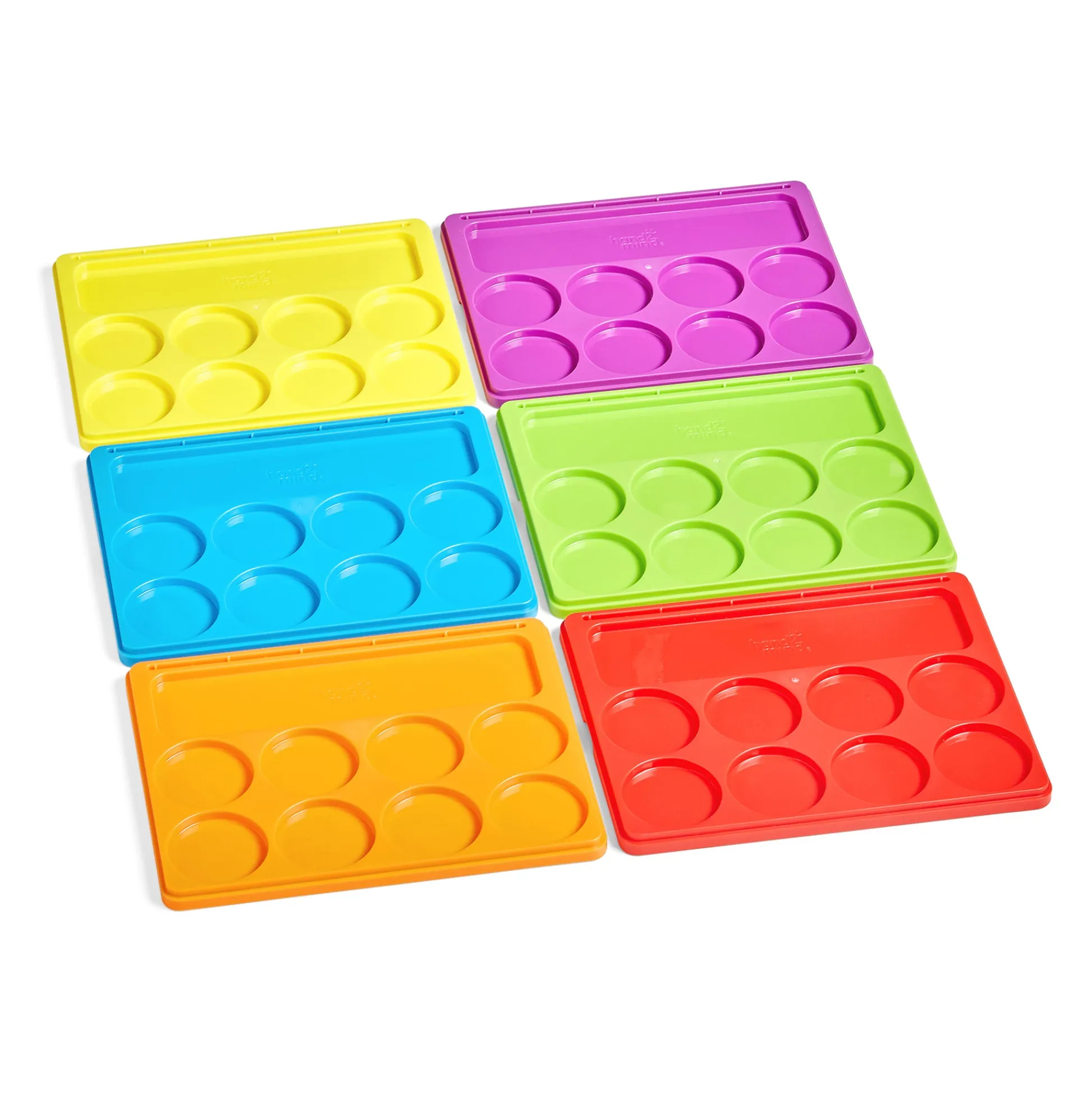 Educators Resource Hand2Mind Sound Segmenting Trays with Magnetic Wand - Rainbow Colored, Set of 6* Preschool Education Toys & Activities