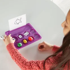 Educators Resource Hand2Mind Sound Segmenting Trays with Magnetic Wand - Rainbow Colored, Set of 6* Preschool Education Toys & Activities