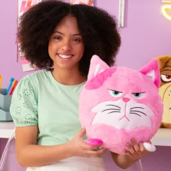 Flat River Group Hangry Petz Lucy Pink Cat 12 inch Interactive Plush* Interactive Dolls & Pets|Stuffed Animals & Plush Toys