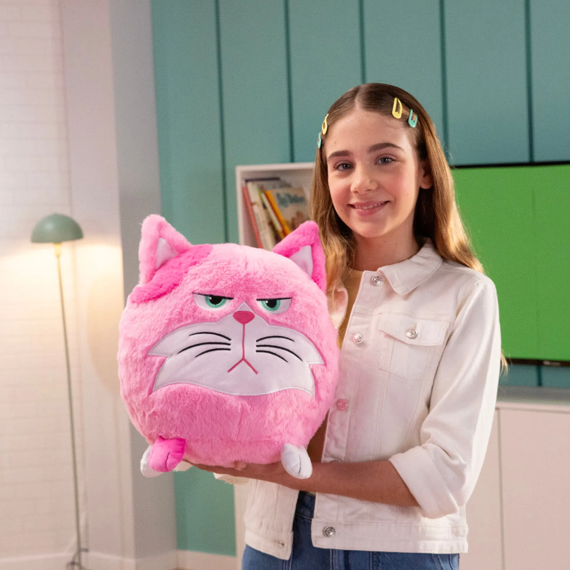 Flat River Group Hangry Petz Lucy Pink Cat 12 inch Interactive Plush* Interactive Dolls & Pets|Stuffed Animals & Plush Toys