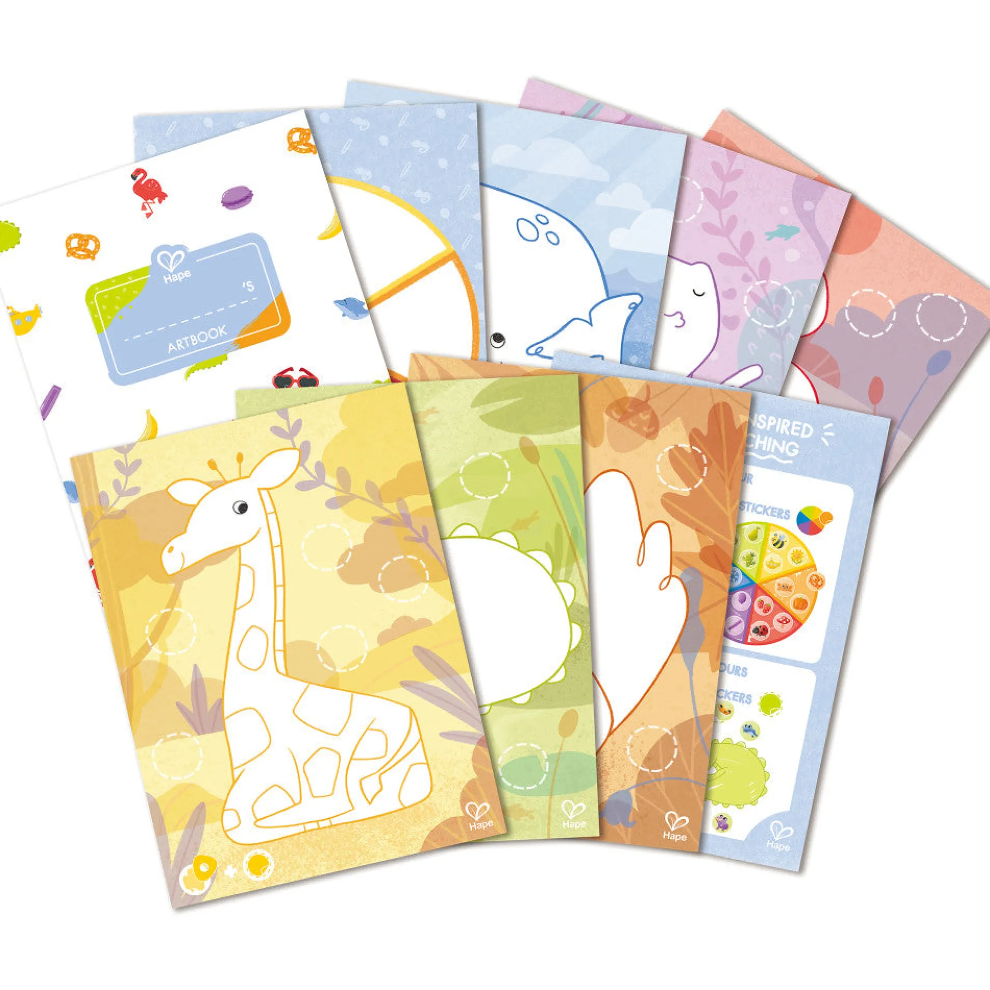 Flat River Group Hape Animal & Nature 18pc Crayon Coloring Art Set* Drawing, Color & Painting