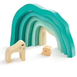 Flat River Group Hape Arctic Polar Bear Stacking Blocks - Creative Wooden Nesting Toy* Preschool Education Toys & Activities|Preschool Building Sets & Blocks