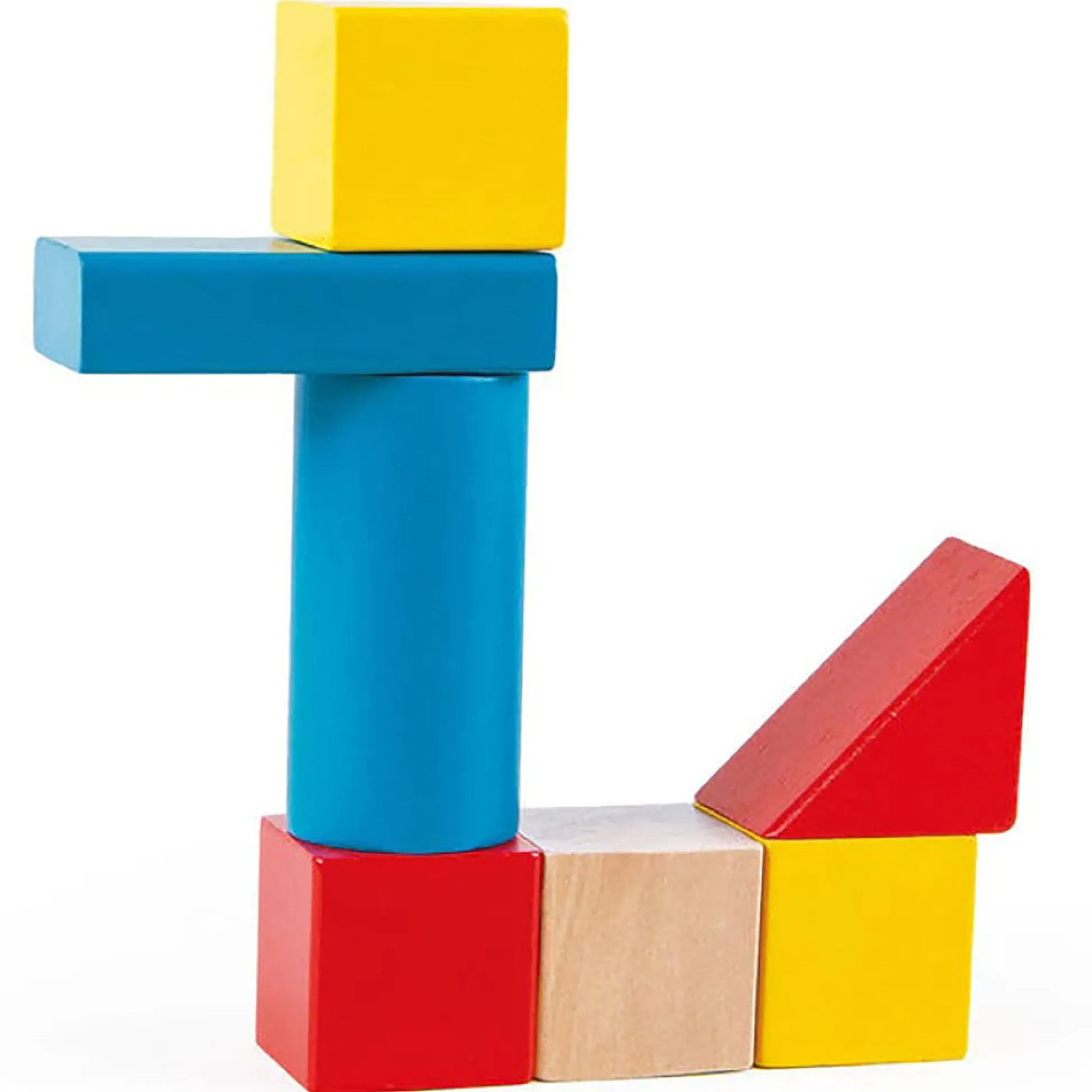 Flat River Group Hape Build Up & Away 100-Piece Colorful Wooden Block Set* Wood & Jumbo Blocks