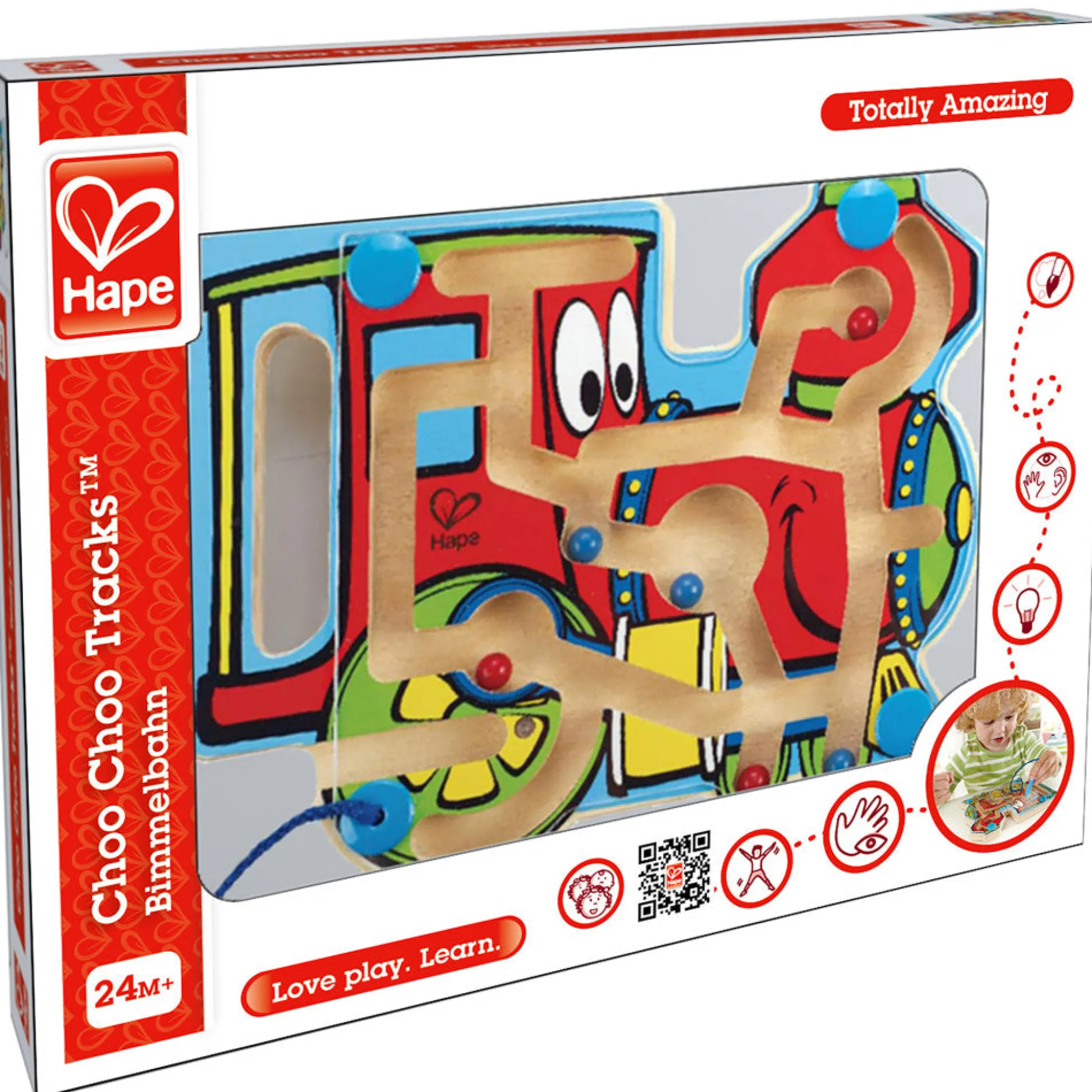 Flat River Group Hape Choo Choo Tracks - Wooden Magnetic Wand Bead Maze* Preschool Education Toys & Activities
