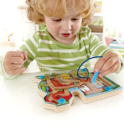Flat River Group Hape Choo Choo Tracks - Wooden Magnetic Wand Bead Maze* Preschool Education Toys & Activities