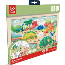 Flat River Group Hape Dino Double-Sided Coloring Jigsaw Puzzle - 24 pc* Puzzles