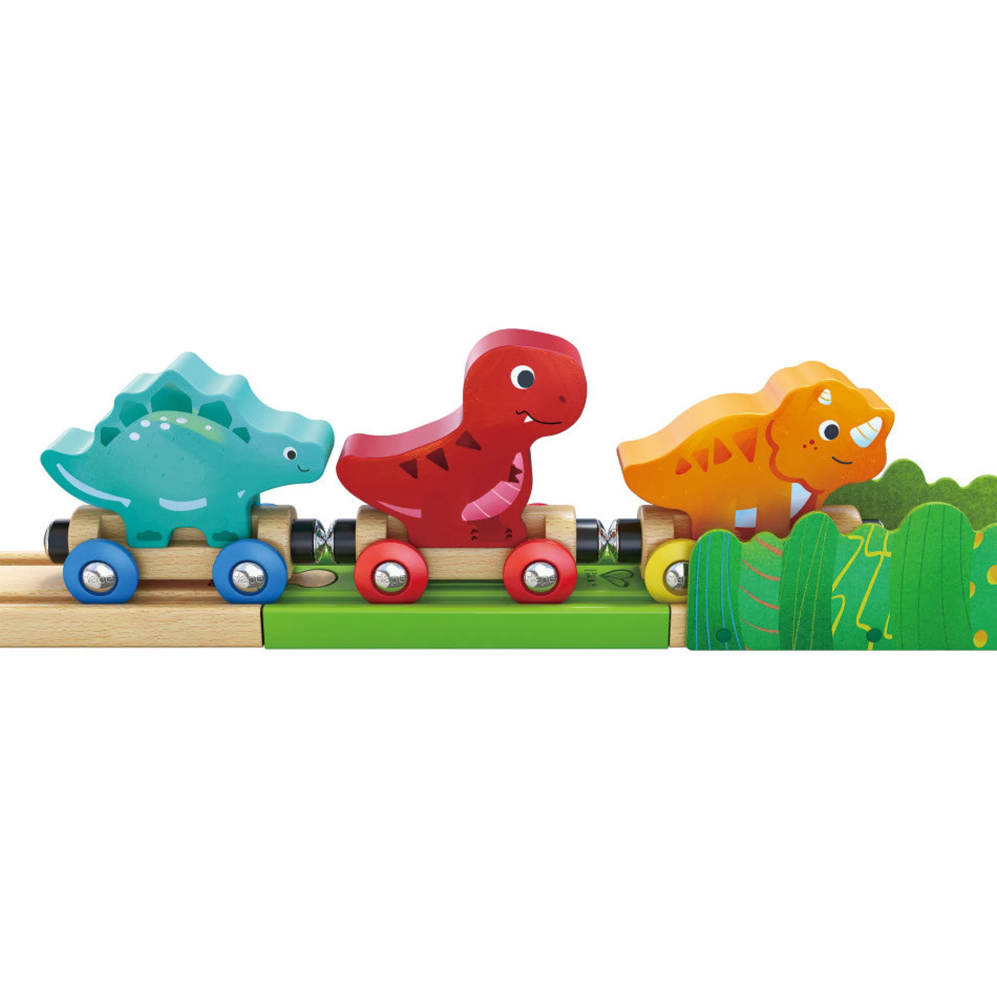 Flat River Group Hape Dinosaur Train Bucket Set - 27pc Wooden Adventure Toy* Preschool Education Toys & Activities|Preschool Building Sets & Blocks