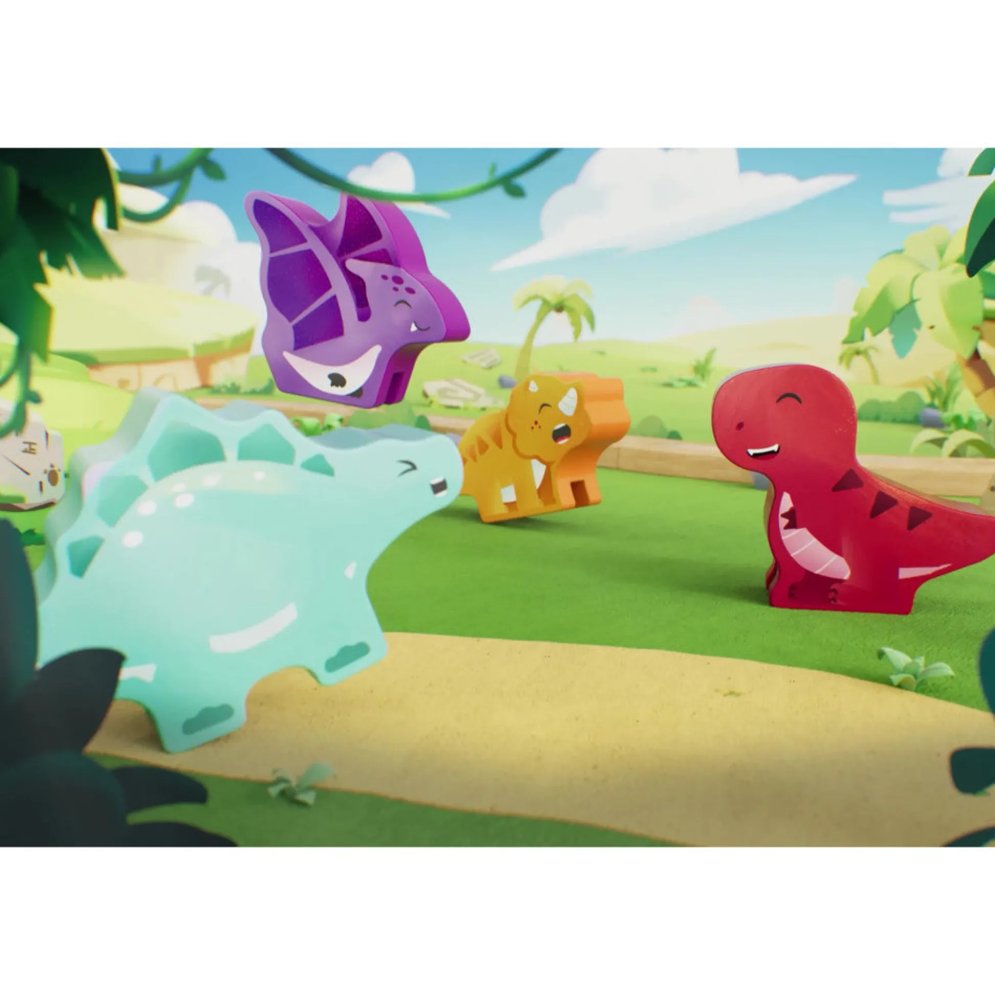 Flat River Group Hape Dinosaur Train Bucket Set - 27pc Wooden Adventure Toy* Preschool Education Toys & Activities|Preschool Building Sets & Blocks