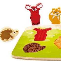 Flat River Group Hape Forest Friends 6pc Wooden Sensory Puzzle Toy* Puzzles