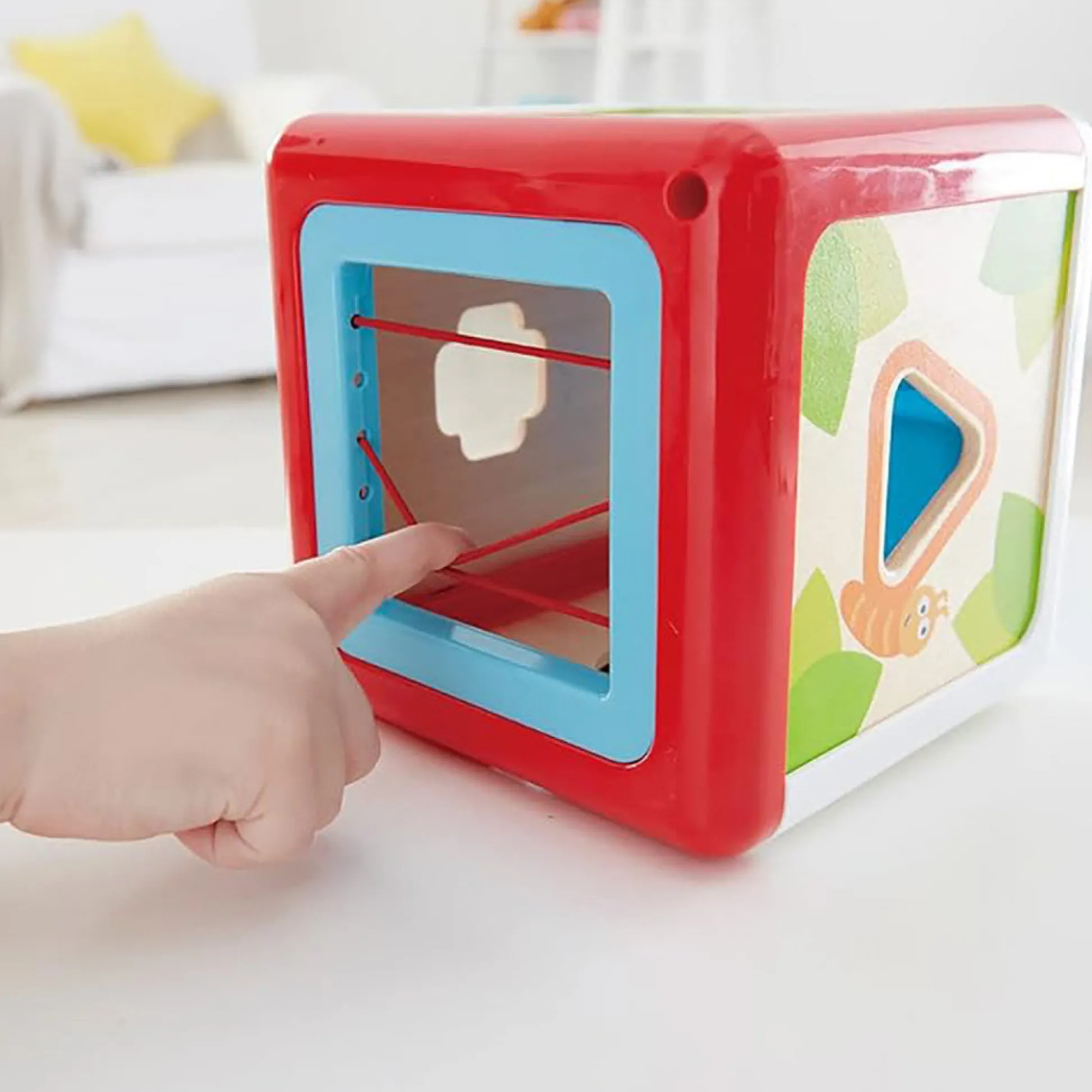 Flat River Group Hape Garden Critters Wooden Shape Sorting Box – 4 Shape Blocks* Preschool Education Toys & Activities