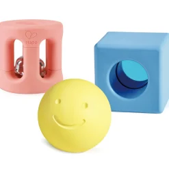 Flat River Group Hape Geometric Rattle Trio - 3pc Teething & Shake Toy* Rattlers & Teethers