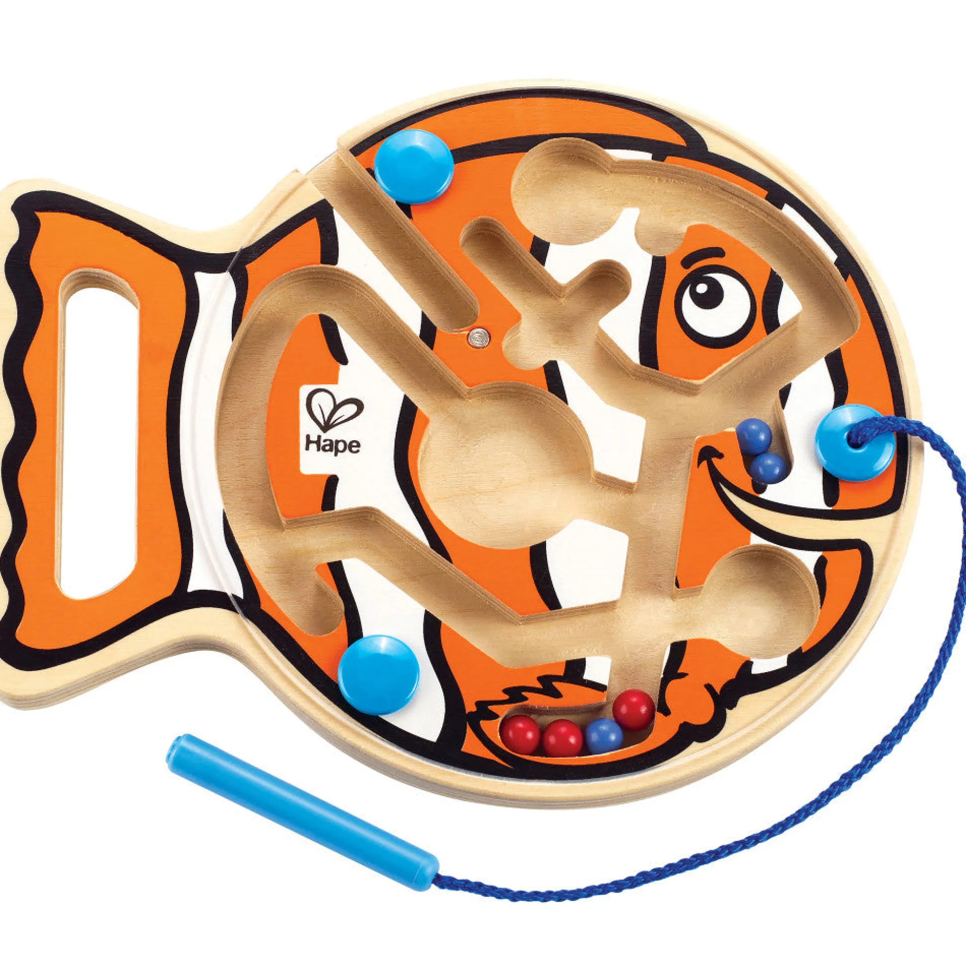 Flat River Group Hape Go-Fish-Go Magnetic Wooden Toddler Maze Puzzle* Preschool Education Toys & Activities|Puzzles