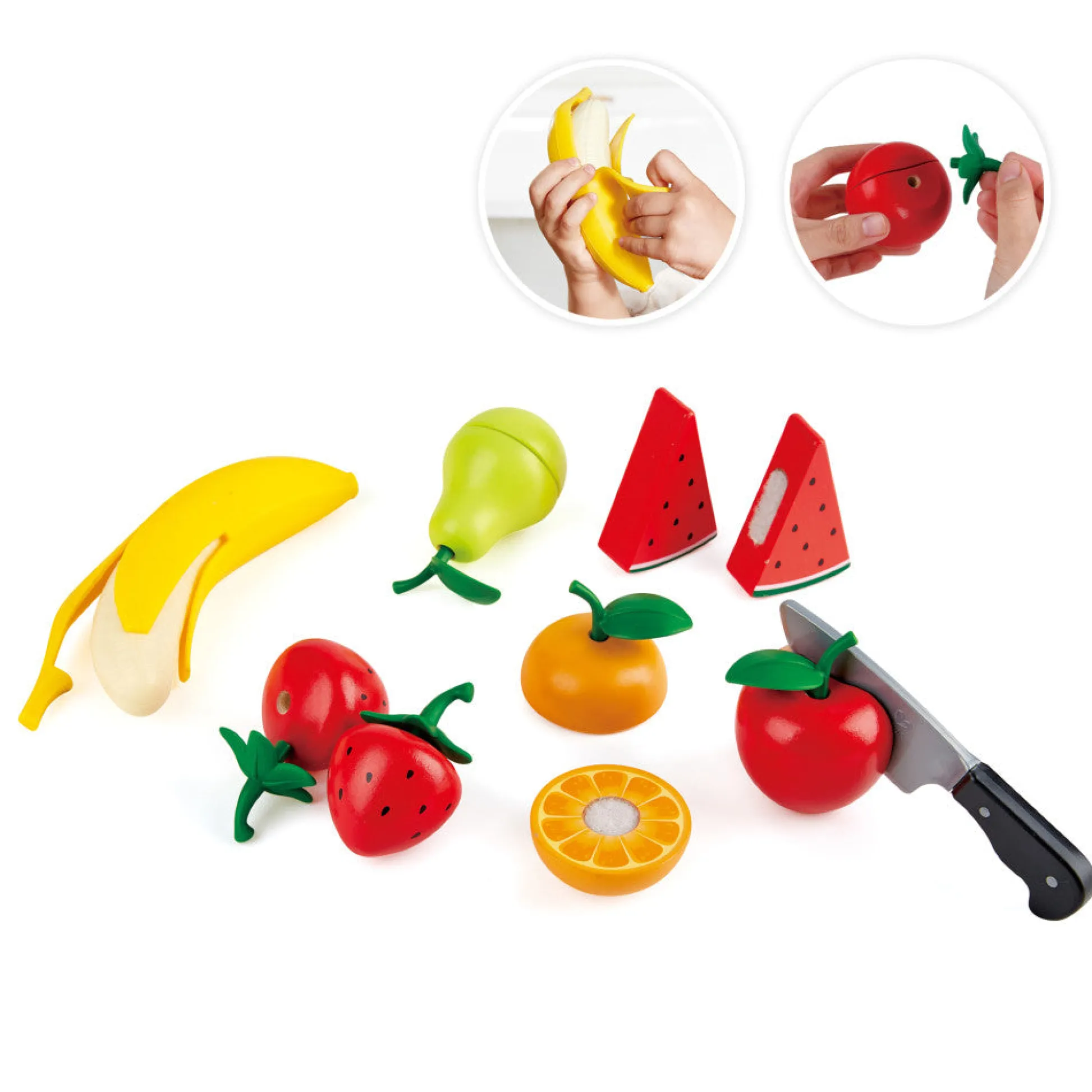 Flat River Group Hape Healthy Fruits Wooden Kitchen Playset for Toddlers & Children Ages 3+* Kitchens & Play Food|Dress Up