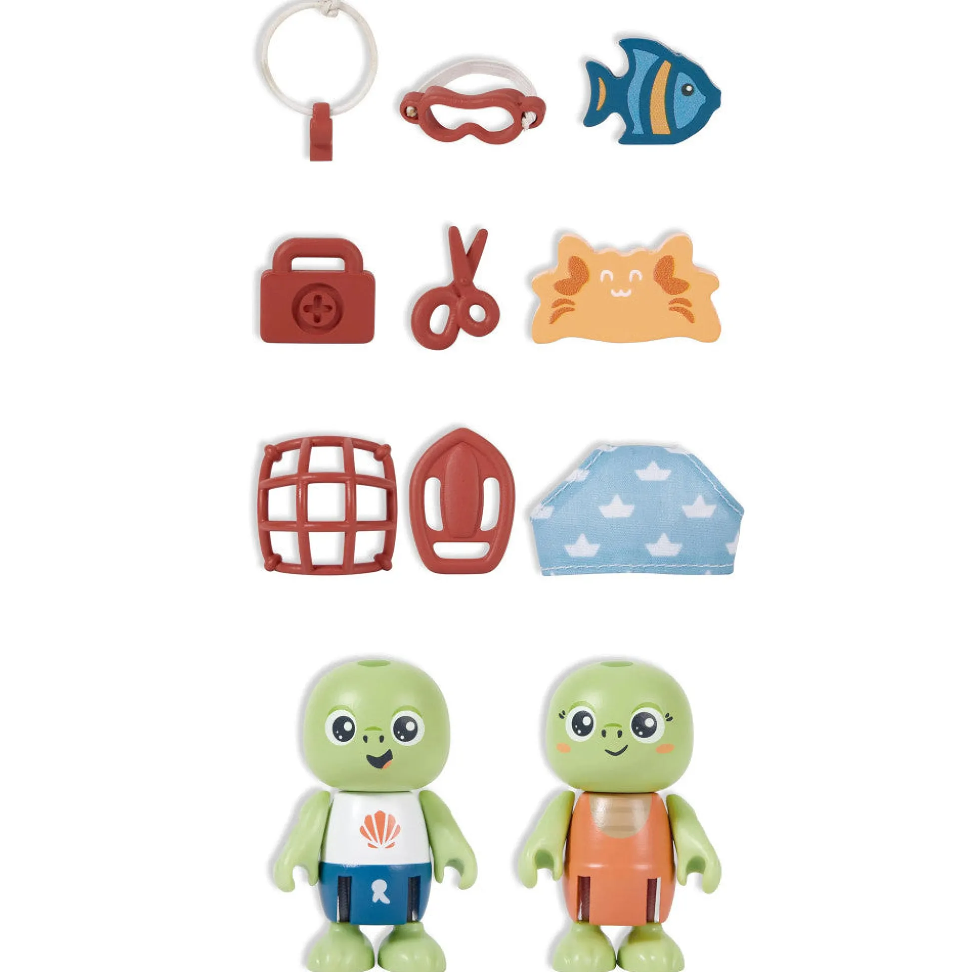 Flat River Group Hape Kayl & Wai Sea Rescue Adventure Playset - Turtle Figurines* Playsets & Vehicles