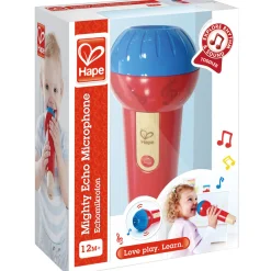 Flat River Group Hape Mighty Echo Microphone, Voice Amplifying Toy in Red & Blue* Preschool Education Toys & Activities