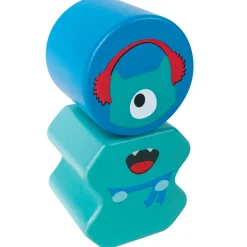 Flat River Group Hape Monster Buddies Wooden Building Blocks Set - 3 Colorful Characters* Preschool Building Sets & Blocks|Preschool Education Toys & Activities