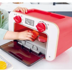 Flat River Group Hape My Baking Oven Playset with Magic Color-Changing Cookies - Red & White* Kitchens & Play Food|Dress Up