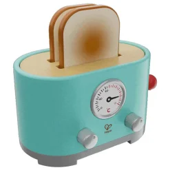 Flat River Group Hape 15pc Ding & Pop-Up Toaster - Teal Wooden Food Playset* Kitchens & Play Food|Dress Up
