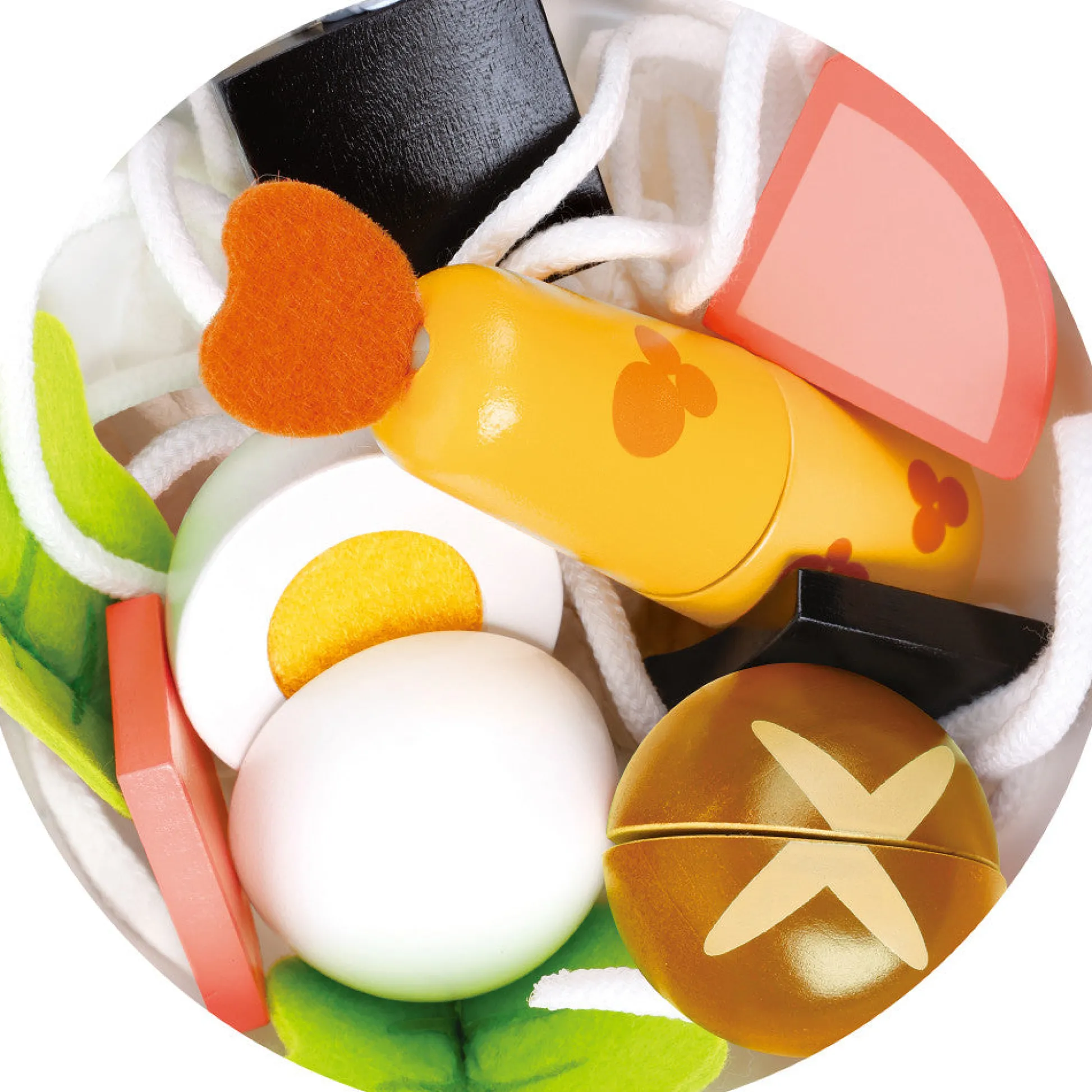 Flat River Group Hape 11pc Slurp-Slurp Udon Wooden Playset* Kitchens & Play Food|Dress Up
