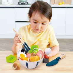 Flat River Group Hape 11pc Slurp-Slurp Udon Wooden Playset* Kitchens & Play Food|Dress Up