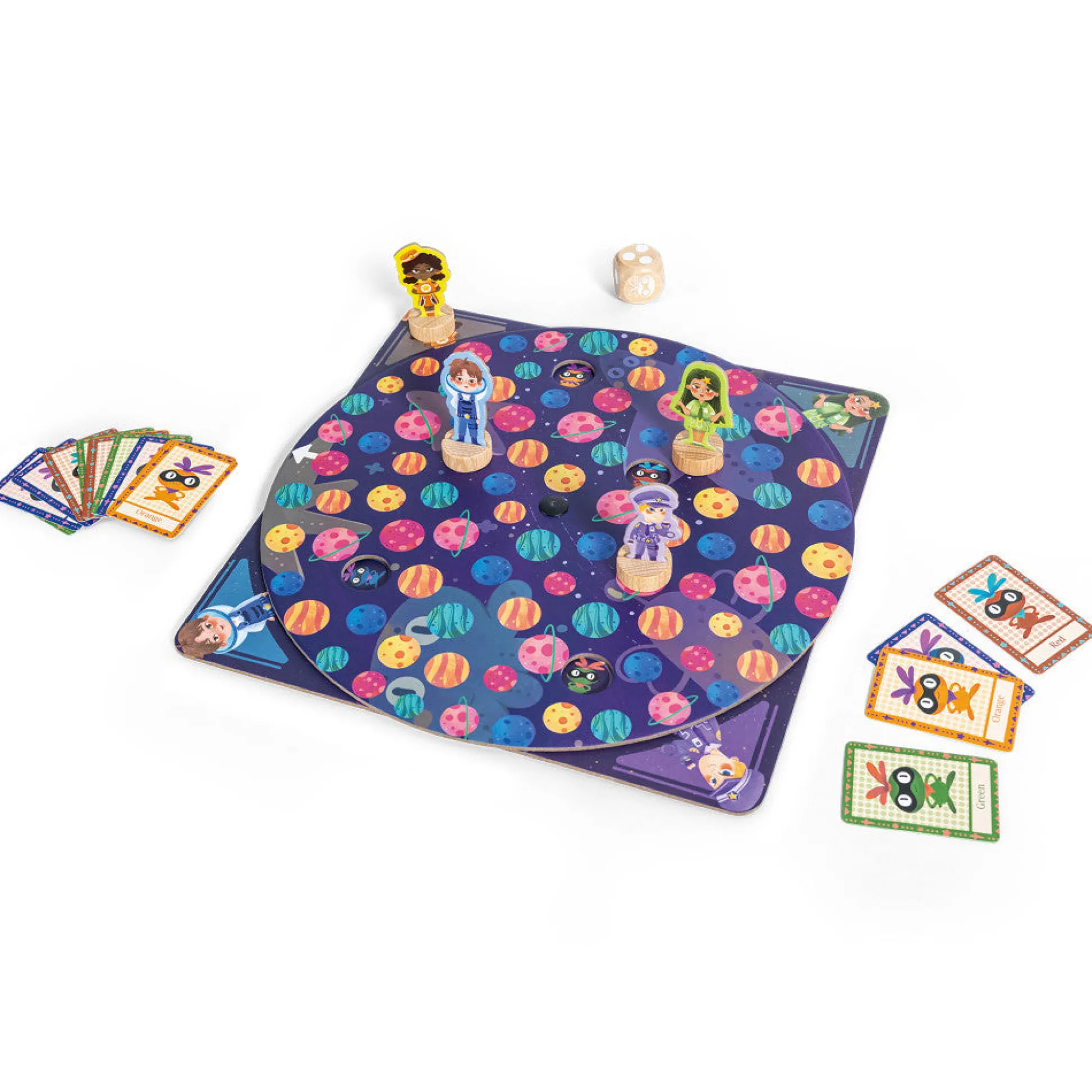 Flat River Group Hape Planetary Pursuit Space-Themed Board Game* Role-Playing Games|Board Games