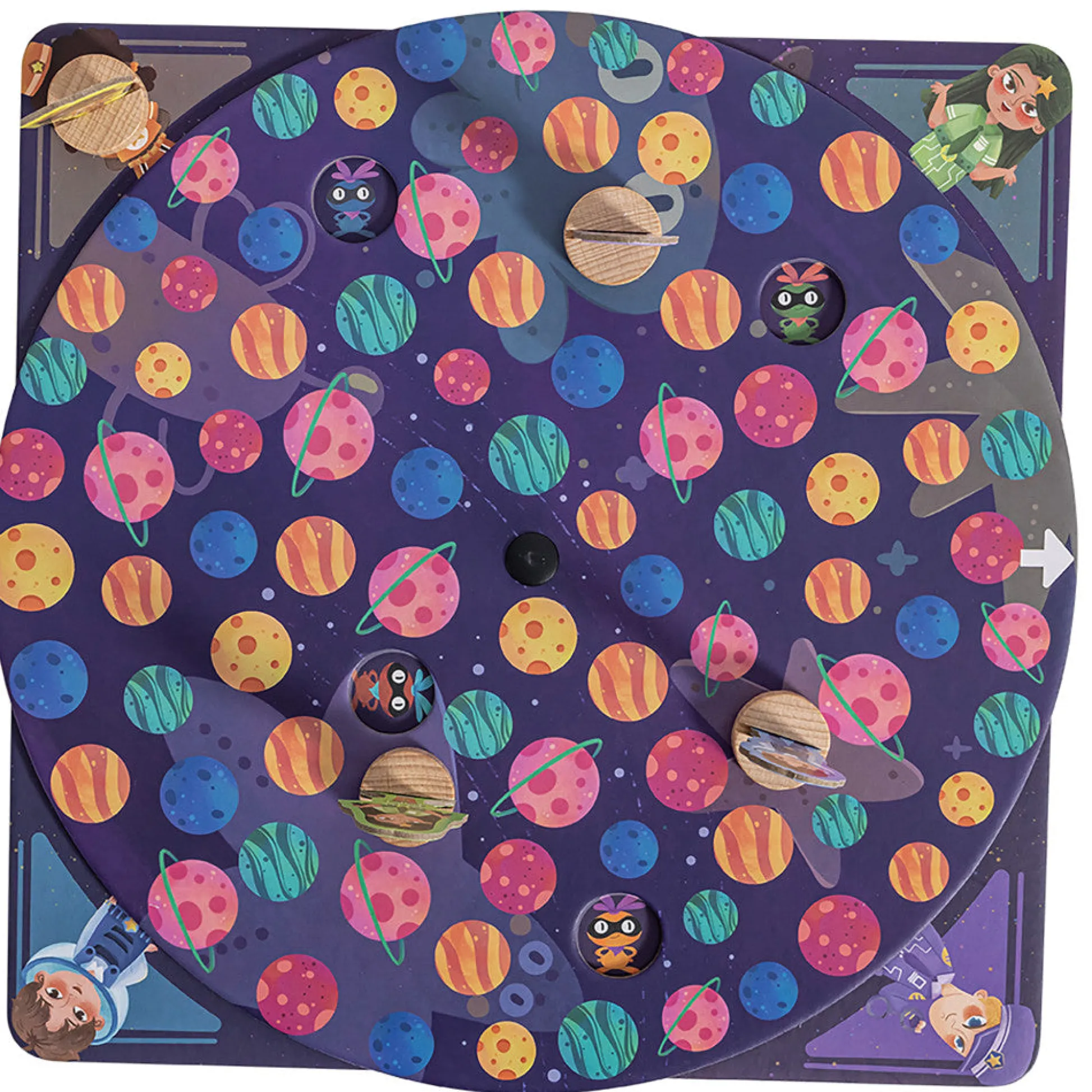Flat River Group Hape Planetary Pursuit Space-Themed Board Game* Role-Playing Games|Board Games