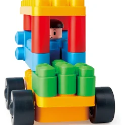 Flat River Group Hape PolyM Zoo Keeper 'n Cars Kit - 40pc Creative Building Blocks Set* Social & Emotional Skills
