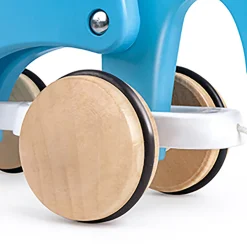 Flat River Group Hape Pull-Along Elephant - Blue Wooden Animal Toy* Developmental Toys
