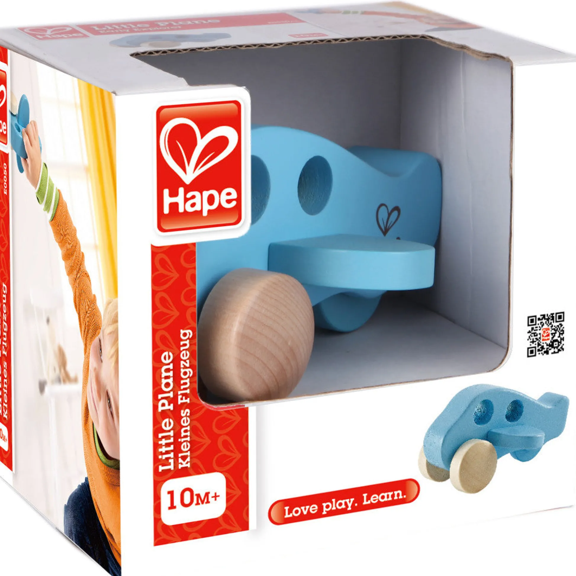 Flat River Group Hape Sky High Wooden Little Plane - Blue* Preschool Education Toys & Activities|Preschool Vehicles
