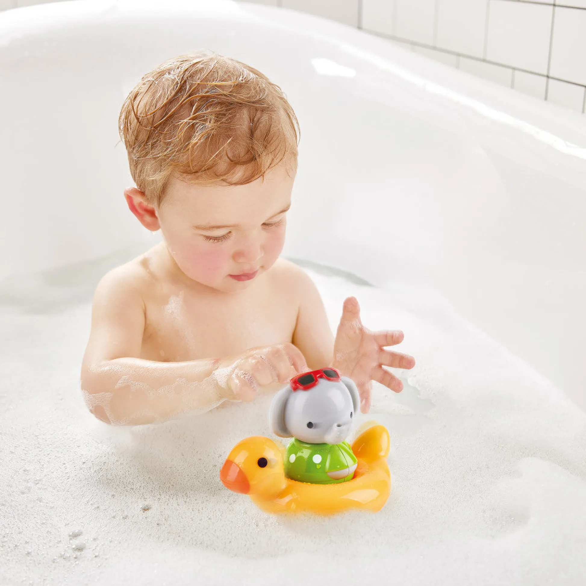 Flat River Group Hape Spin Splash 'n' Swim Elephant – Color-Changing Bath Toy* Bath Toys